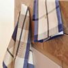 Lot de 2 torchons Archie Indigo 70 x 50