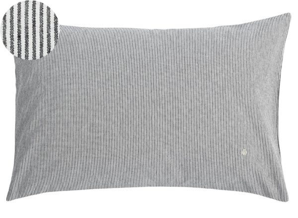 Housse de coussin Finette Caviar 60 x 40 Housses de coussin La Vallée du blanc