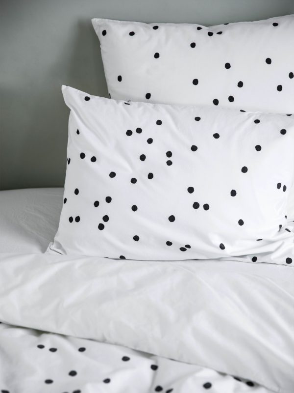 Housse de couette Odette Milk 200 x 140 Housses de couette La Vallée du blanc