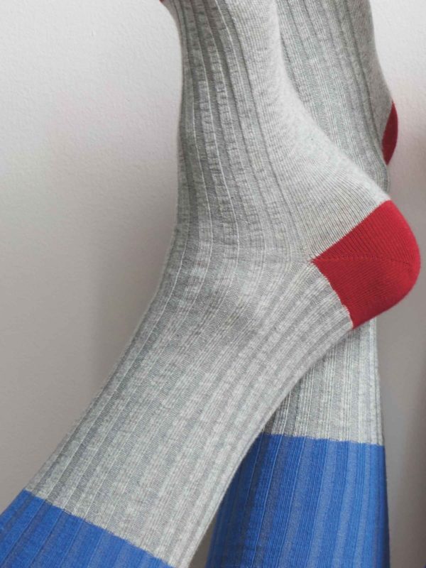 Chaussettes Yvette Cendre 42/45 Chaussettes La Vallée du blanc
