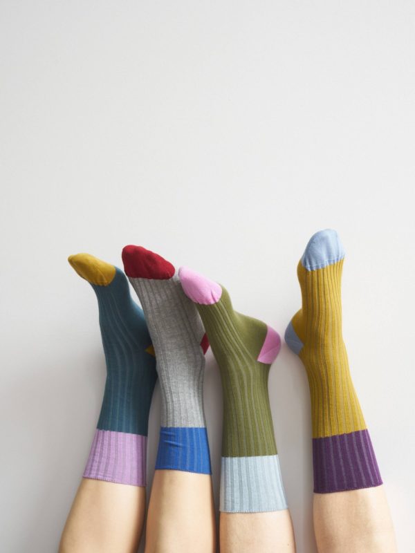 Chaussettes Yvette Olive 42/45 Chaussettes La Vallée du blanc