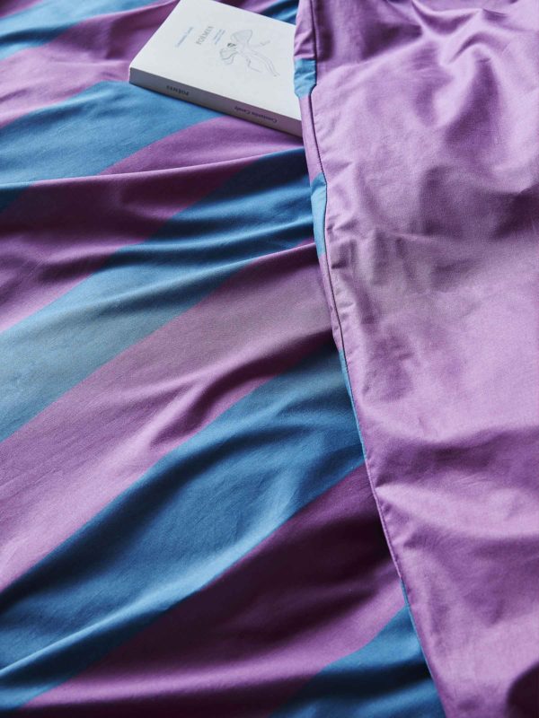 Housse de couette Malo Purple rain/Orage 220 x 240 Housses de couette La Vallée du blanc