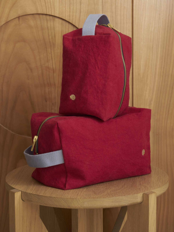 Trousse cube Iona Cherry 22 x 14 x 10,5 Trousses cube La Vallée du blanc