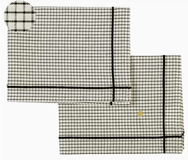 Lot de 2 sets de table Gustave Caviar 40 x 50 Sets de table La Vallée du blanc