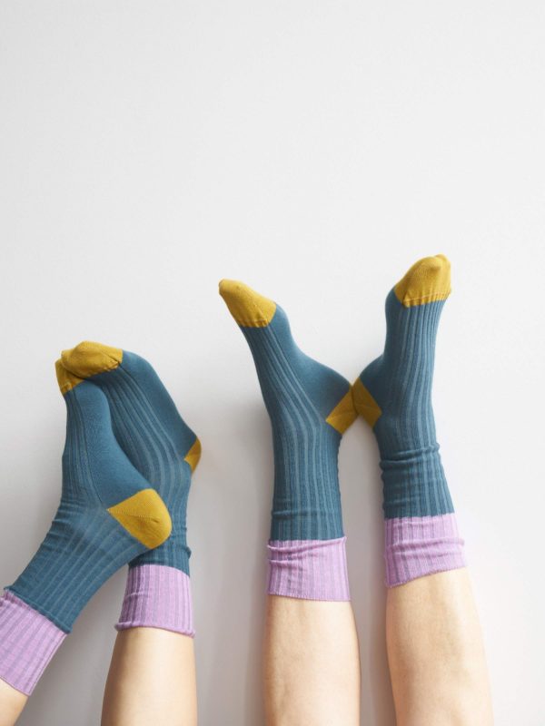 Chaussettes Yvette Orage 36/38 Chaussettes La Vallée du blanc