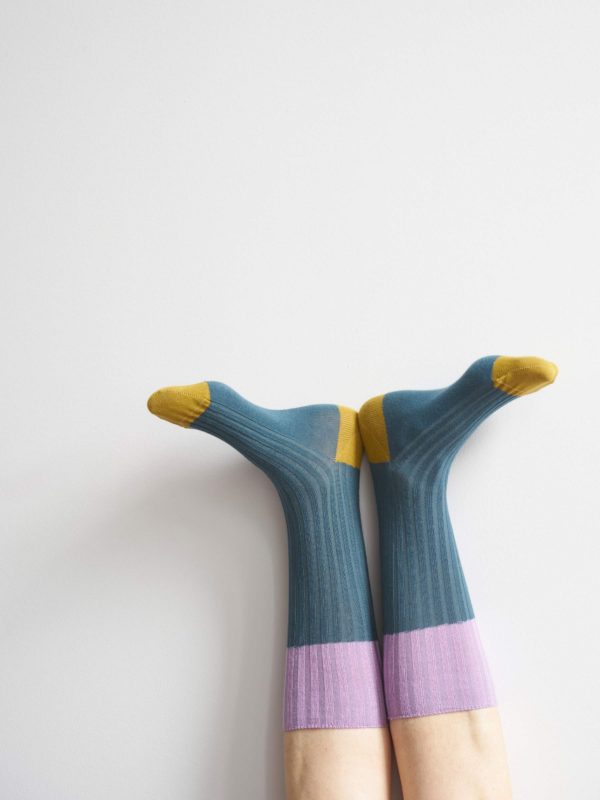 Chaussettes Yvette Orage 36/38 Chaussettes La Vallée du blanc
