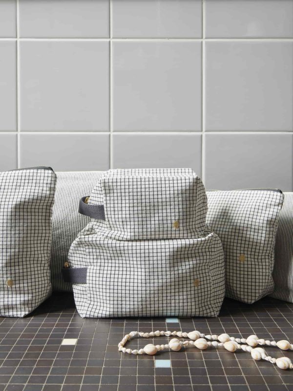 Trousse cube Gustave Caviar 15,5 x 10 x 10 Trousses cube La Vallée du blanc