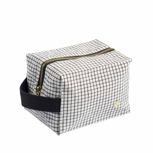 Trousse cube Gustave Caviar 15,5 x 10 x 10 Trousses cube La Vallée du blanc