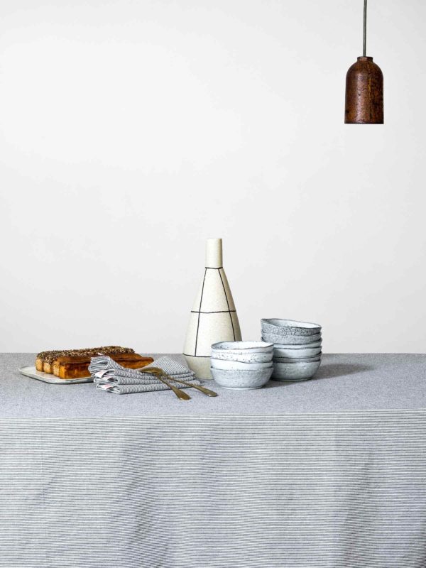 Nappe Finette Caviar 160 x 350 Nappes La Vallée du blanc