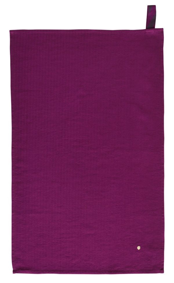 Torchon Marcel Purple rain 80 x 50 Torchons La Vallée du blanc