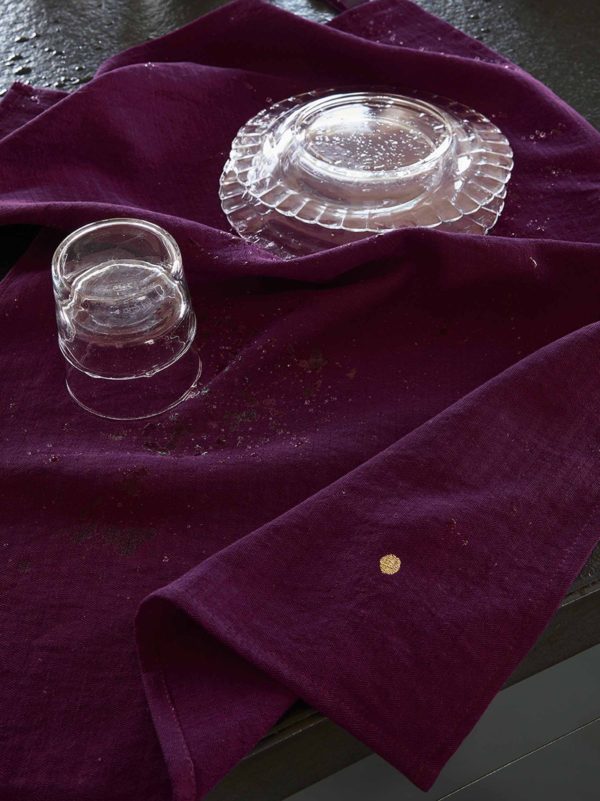 Torchon Marcel Purple rain 80 x 50 Torchons La Vallée du blanc