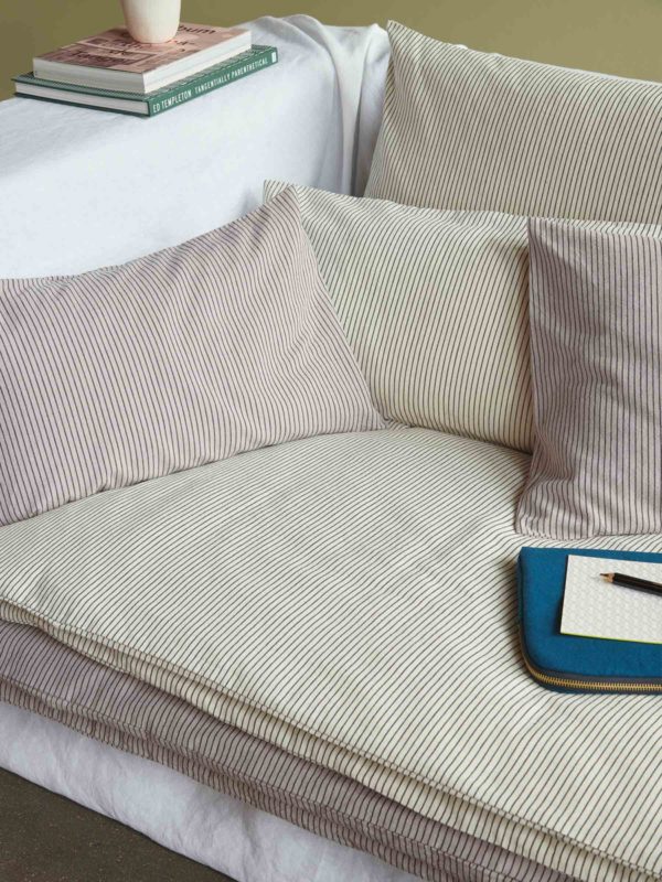 Housse de coussin Léonie Caviar 50 x 30 Housses de coussin La Vallée du blanc