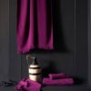Lot de 2 serviettes invités Luna Purple rain 50 x 30