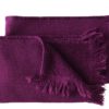 Lot de 2 serviettes invités Luna Purple rain 50 x 30 – Image 2