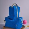 Trousse cube Iona Bleu Mécano 15,5 x 10 x 10 – Image 2