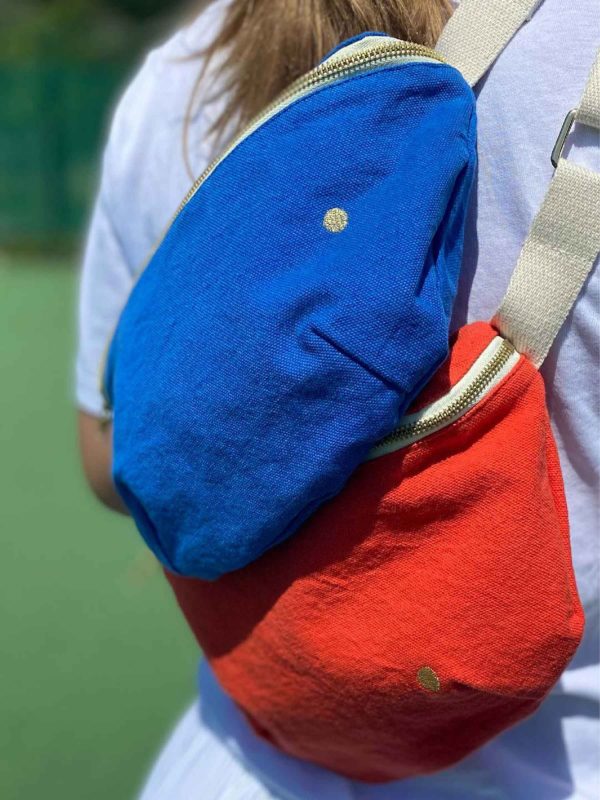 Sac banane Iona Bleu Mécano 19 x 28 Sacs banane La Vallée du blanc