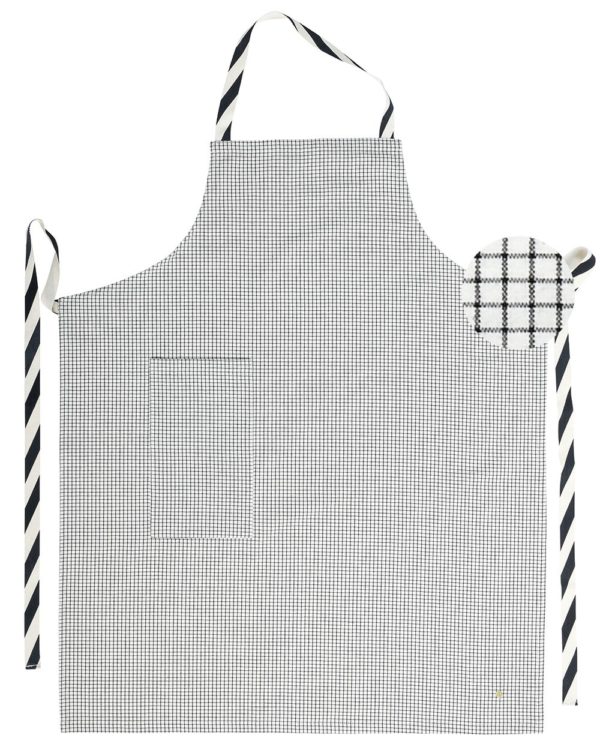 Tablier de cuisine Gustave Caviar 90 x 75 Tabliers La Vallée du blanc