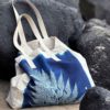 Sac cabas Fougère Bleu 38 x 46 x 18 – Image 3