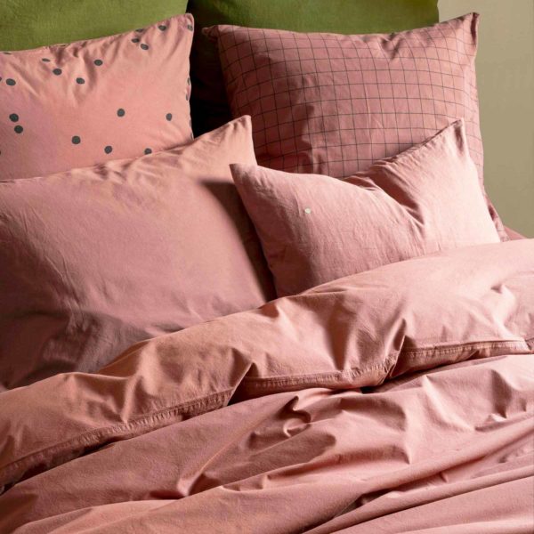 Housse de couette Céleste Rhubarbe 200 x 140 Housses de couette La Vallée du blanc