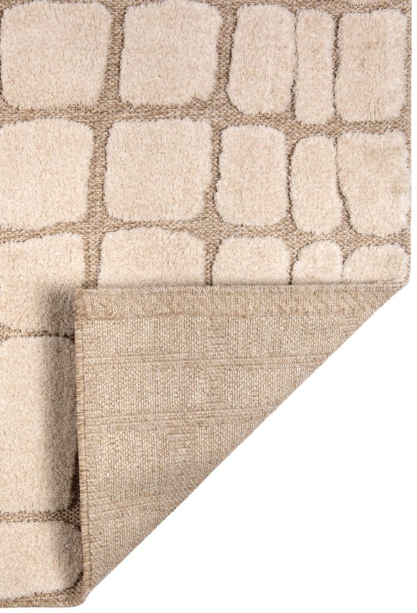 Tapis Sofiane Naturel 200 x 290 x 1 Tapis La Vallée du blanc