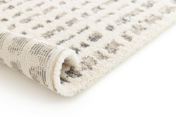 Tapis Carlo Naturel 160 x 230 x 1 Tapis La Vallée du blanc