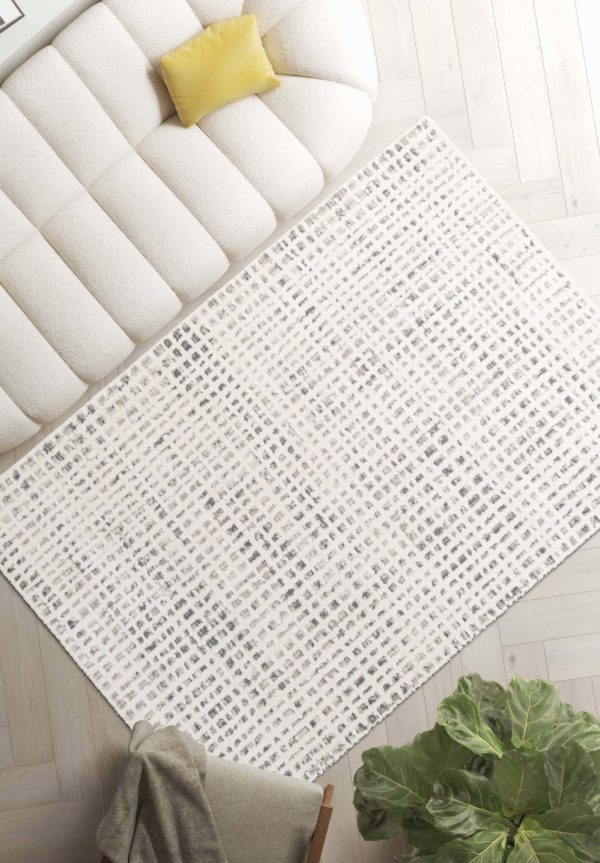 Tapis Carlo Naturel 160 x 230 x 1 Tapis La Vallée du blanc