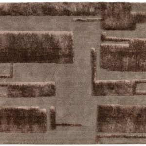 Tapis recyclé Louka Noisette 200 x 290 x 2 Tapis La Vallée du blanc