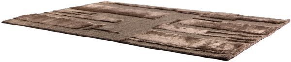 Tapis recyclé Louka Noisette 200 x 290 x 2 Tapis La Vallée du blanc