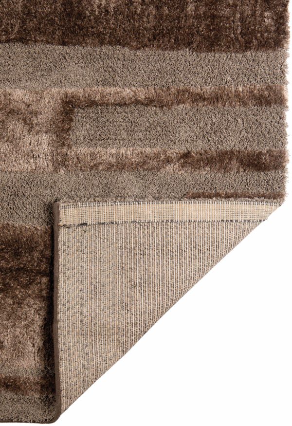 Tapis recyclé Louka Noisette 200 x 290 x 2 Tapis La Vallée du blanc