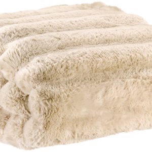 Plaid Astrid Naturel 140 x 180 Plaids La Vallée du blanc