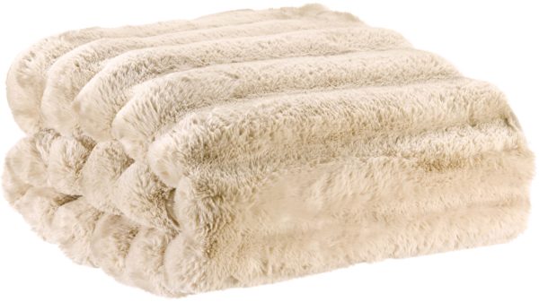 Plaid Astrid Naturel 140 x 180 Plaids La Vallée du blanc