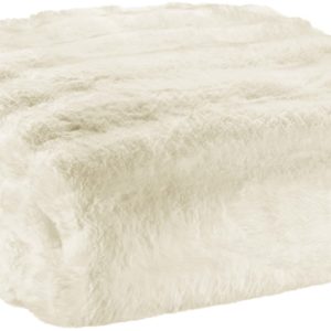 Maxi plaid Astrid Neige 180×220 cocooning Plaids La Vallée du blanc