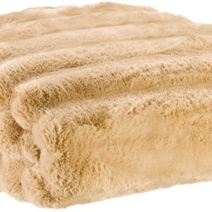 Maxi plaid Astrid Grège 180×220 cocooning Plaids La Vallée du blanc