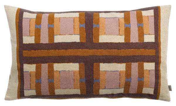 Coussin brodé Taho Cuivre 40 x 65 Coussins La Vallée du blanc