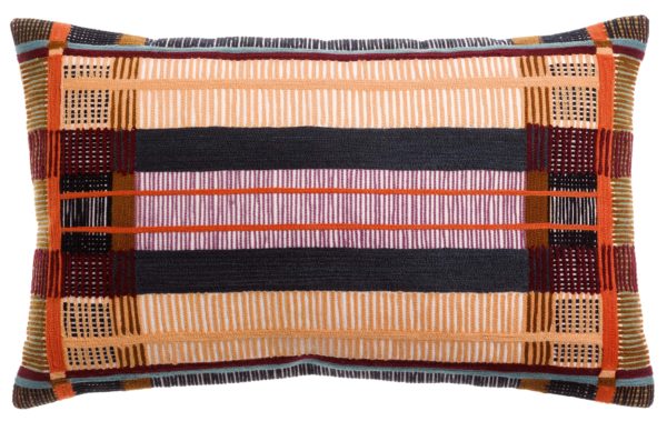 Coussin brodé Kaël Multico 30 x 50 Coussins La Vallée du blanc