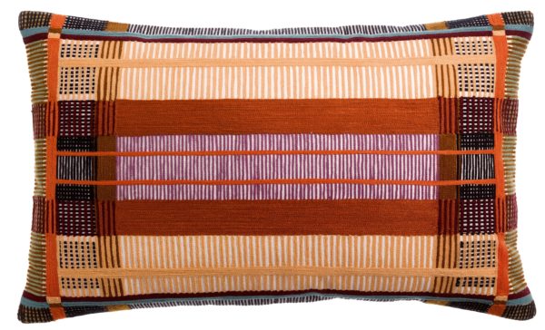 Coussin brodé Kaël Multico 40 x 65 Coussins La Vallée du blanc
