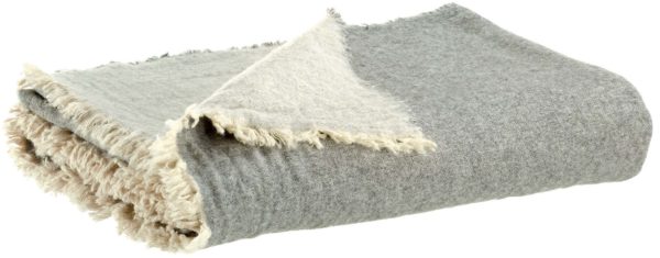 Plaid recyclé Bruna Perle 130 x 180 Plaids La Vallée du blanc
