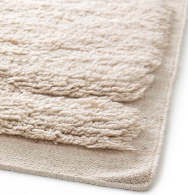 Tapis Lois Ivoire 200 x 290 x 1 Tapis La Vallée du blanc