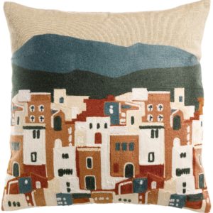 Coussin brodé Elie Multico 45 x 45 Coussins La Vallée du blanc