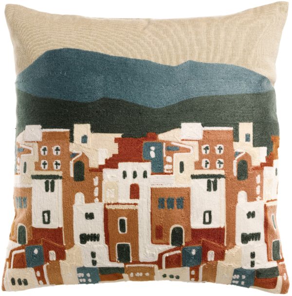 Coussin brodé Elie Multico 45 x 45 Coussins La Vallée du blanc