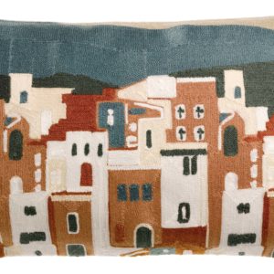 Coussin brodé Elie Multico 30 x 50 Coussins La Vallée du blanc