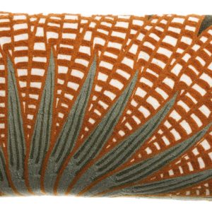 Coussin brodé Ewan Fougère 30 x 50 Coussins La Vallée du blanc
