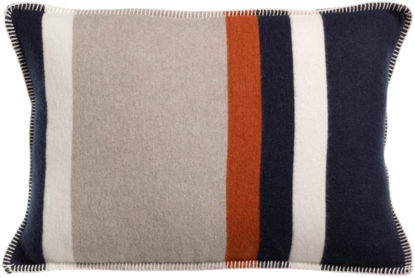 Coussin jacquard recyclé Gioia Marine 40 x 65 Coussins La Vallée du blanc