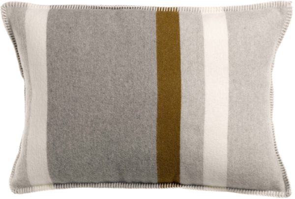 Coussin jacquard recyclé Gioia Perle 40 x 65 Coussins La Vallée du blanc