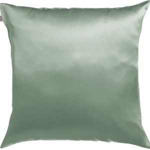 Taie d oreiller Ashley soie vert de gris 65×65 La Vallée du blanc Taie d oreiller Ashley soie vert de gris 65×65 Taies d'oreiller La Vallée du blanc