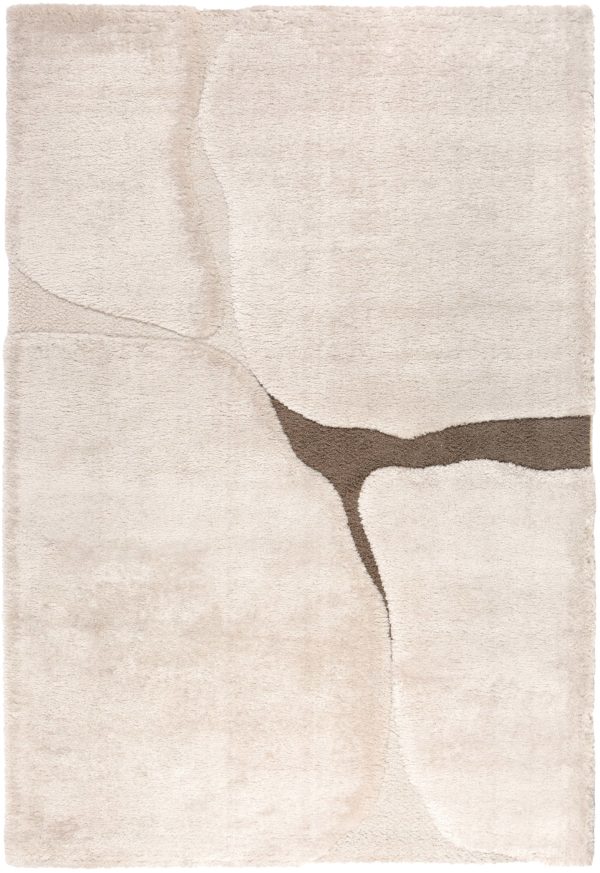 Tapis recyclé Yan Neige 160 x 230 x 2 Tapis La Vallée du blanc