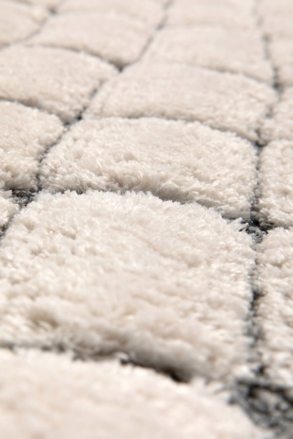 Tapis recyclé Antonio Neige 200 x 290 x 2 Tapis La Vallée du blanc