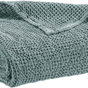 Plaid recyclé Maia Plomb 140 x 200 Plaids La Vallée du blanc