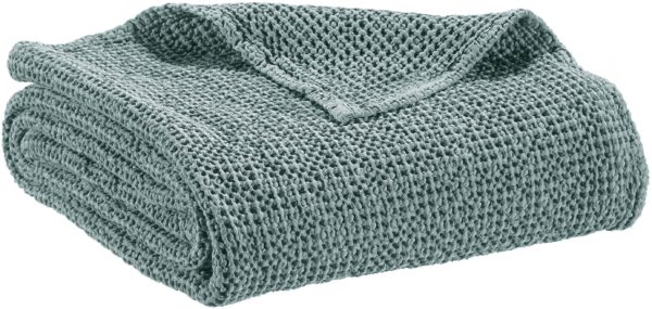 Plaid recyclé Maia Plomb 140 x 200 Plaids La Vallée du blanc