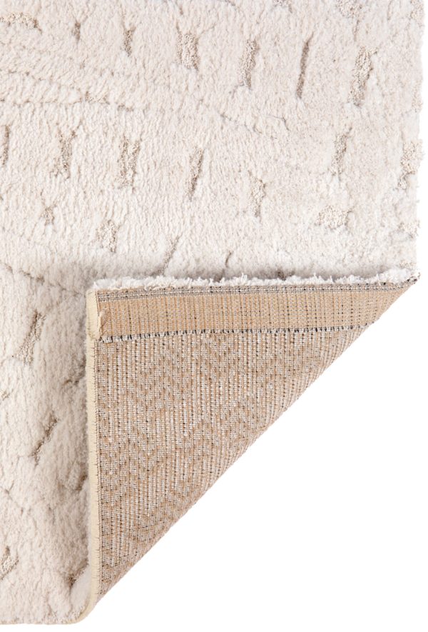 Tapis recyclé Ewan Ivoire 67 x 200 x 2 Tapis La Vallée du blanc